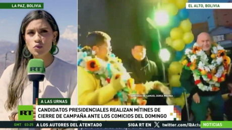 Candidatos presidenciales realizan mítines de cierre de campaña en Bolivia