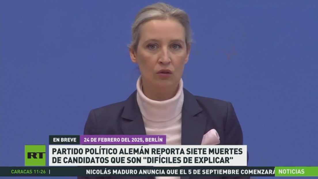 Reportan en Alemania siete muertes de candidatos opositores que son "difíciles de explicar"