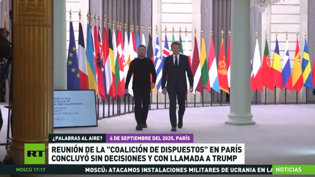 La reunión de la 'coalición de voluntarios' en París concluyó sin discusiones y con llamada a Trump
