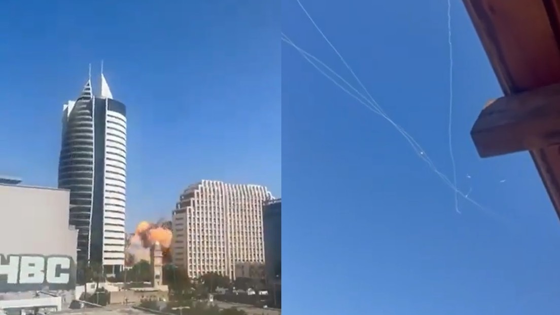 VIDEO DESCENSURADO: Misil iraní impacta cerca de un edificio gubernamental de Israel durante la 'guerra de 12 días'