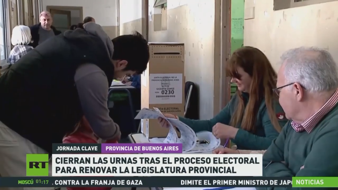 Cierran las urnas tras el proceso electoral para renovar la legislación provincial en Argentina