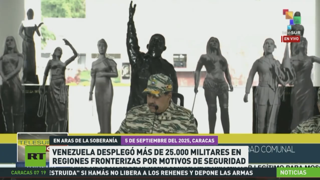 Venezuela despliega más de 25.000 militares en regiones fronterizas por motivos de seguridad