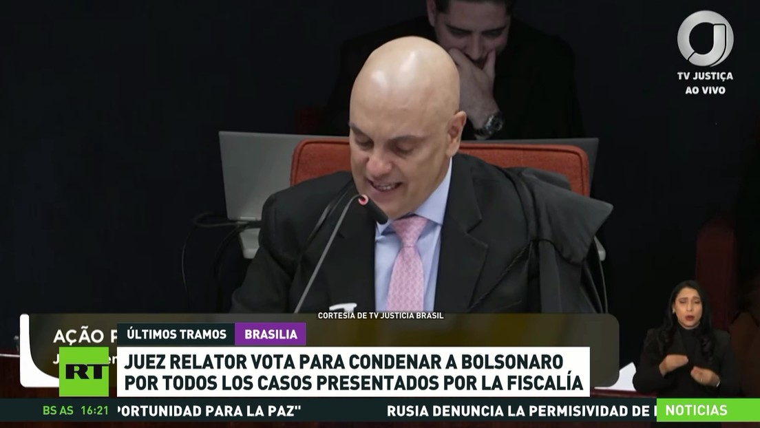 Juez relator vota para condenar a Bolsonaro por todos los casos presentados por la Fiscalía