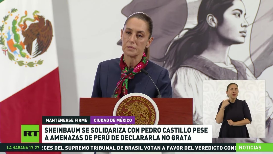 Sheinbaum descarta cambiar la posición de México sobre Perú