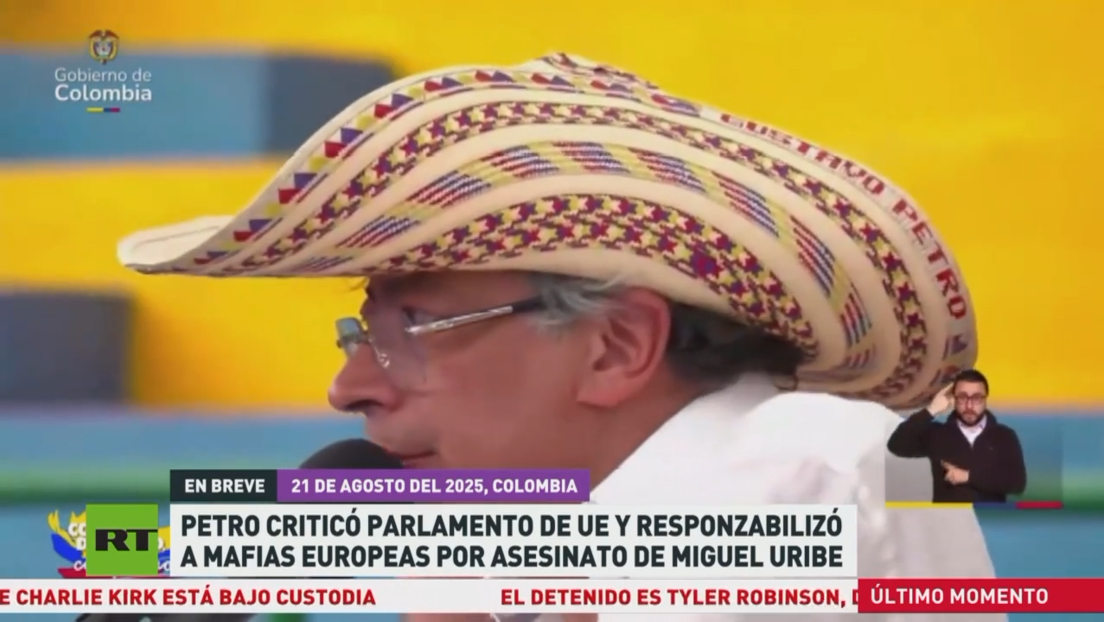 Petro critica al Parlamento de la UE y responsabiliza a las mafias europeas por el asesinato de Miguel Uribe