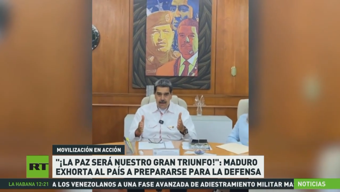"¡La paz será nuestro gran triunfo!": Maduro exhorta al país a prepararse para la defensa