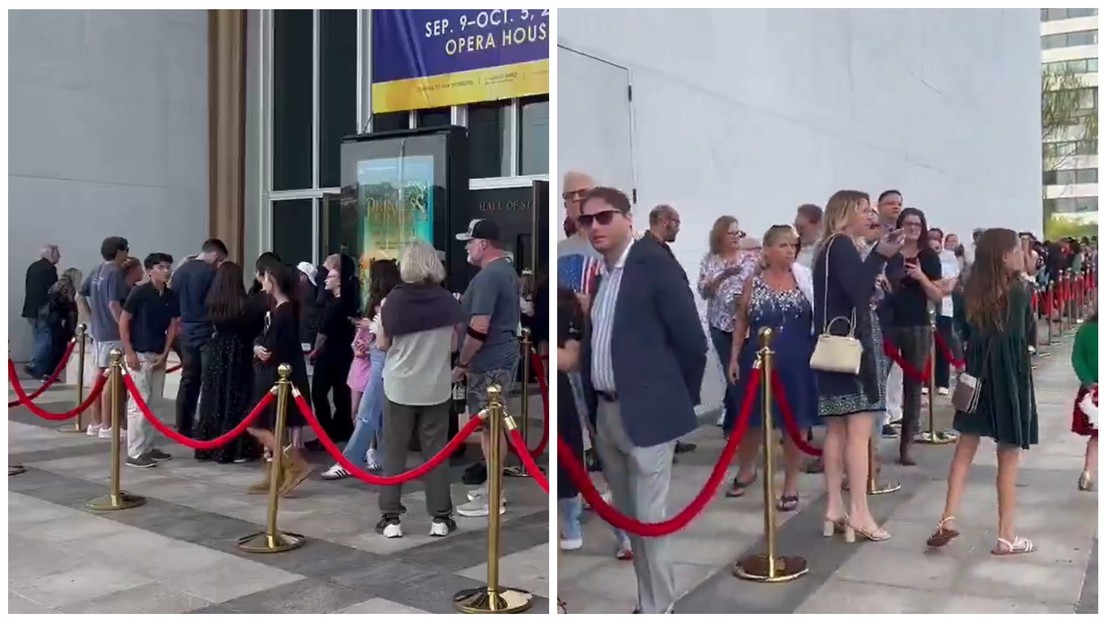 VIDEO: Filas masivas para la vigilia de Charlie Kirk en el Centro Kennedy