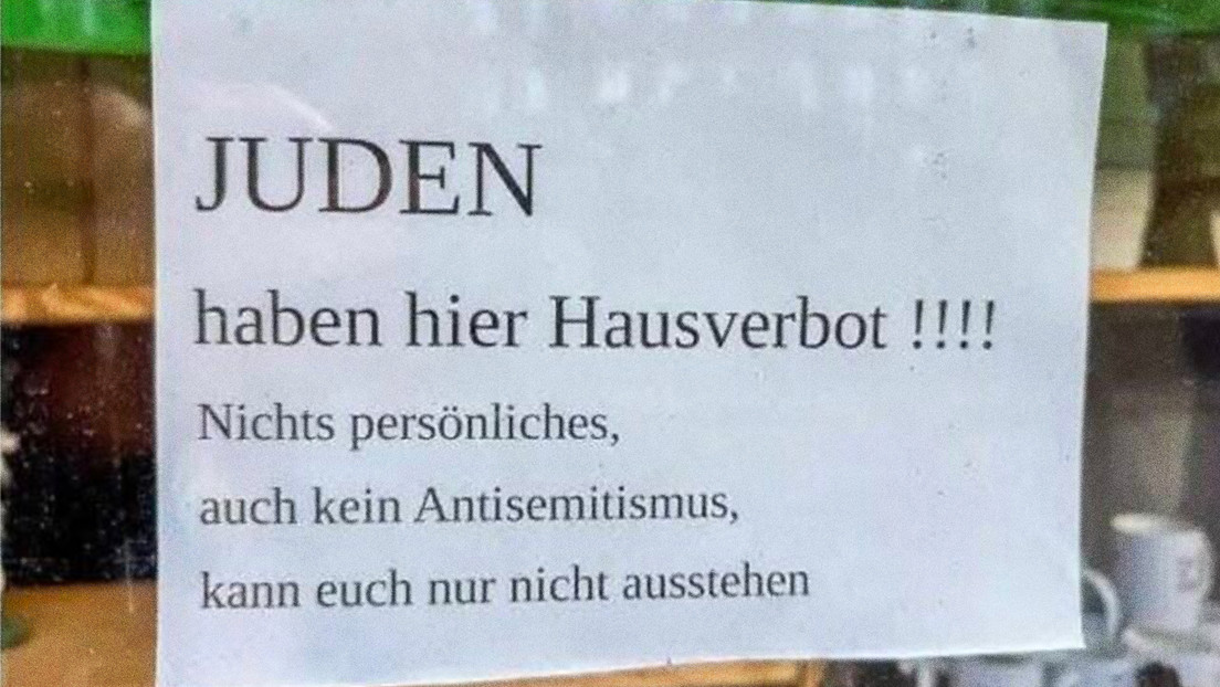 "¡Los judíos tienen prohibida la entrada!": cartel en una tienda desata indignación en Alemania