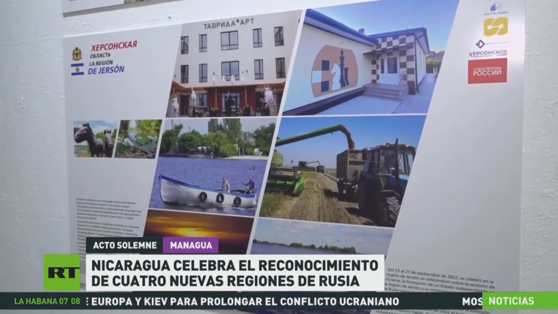 Nicaragua celebra el reconocimiento de cuatro nuevas regiones de Rusia