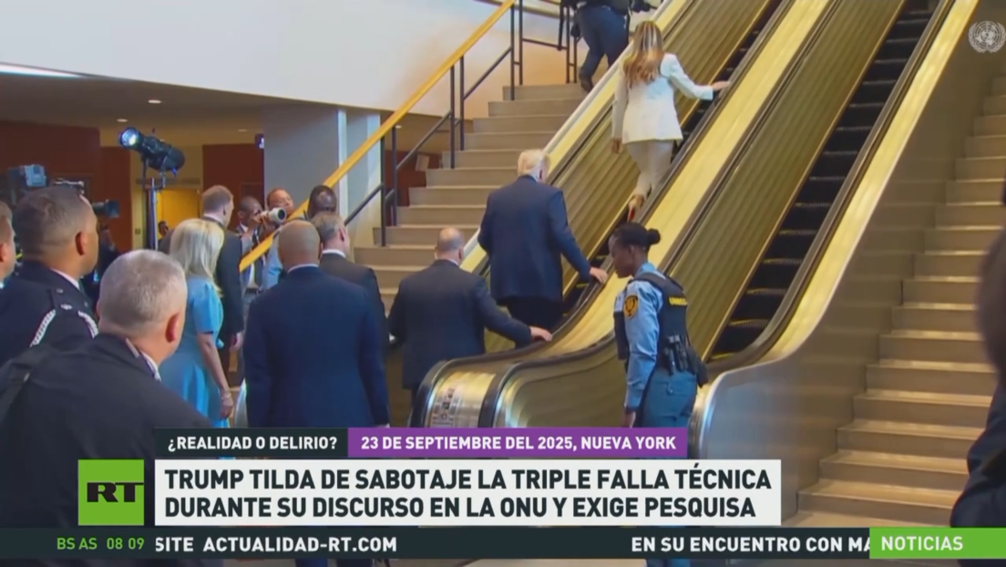 Trump tilda de sabotaje la triple falla técnica durante su discurso en la ONU y exige pesquisa