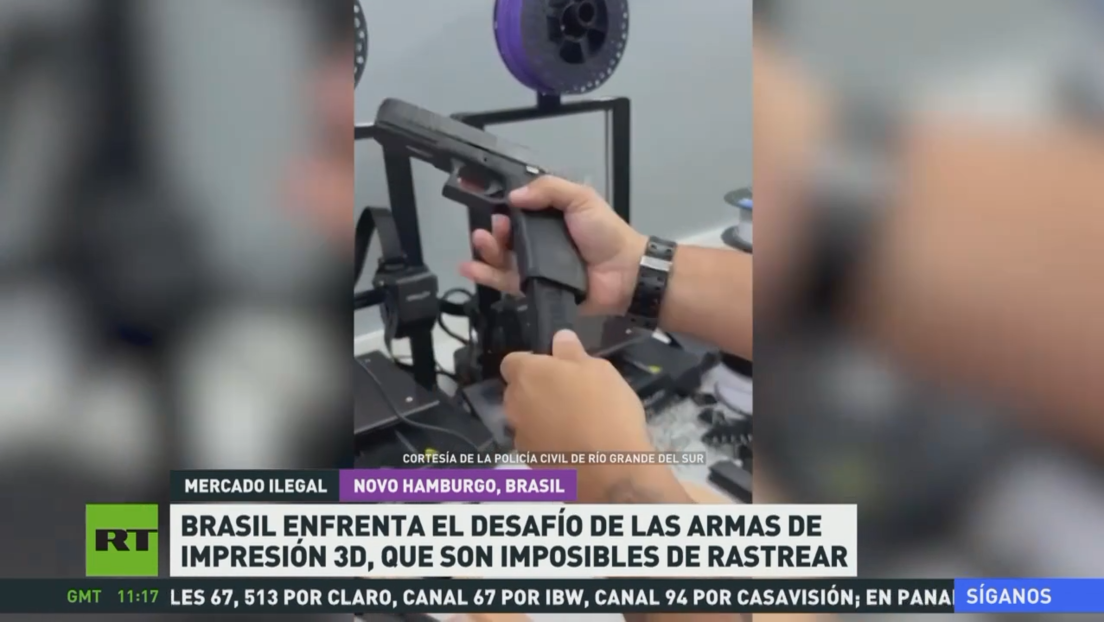 Brasil enfrenta el desafío de las armas de impresión 3D, imposibles de rastrear