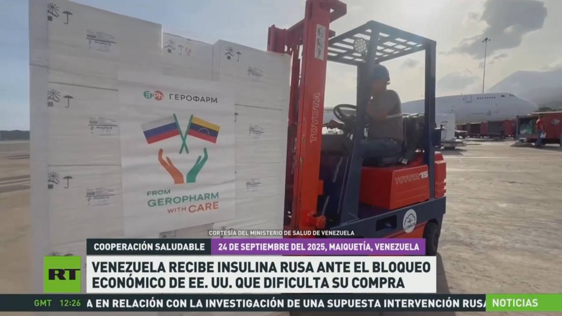 Venezuela recibe insulina rusa ante el bloqueo de EE.UU. que dificulta su compra