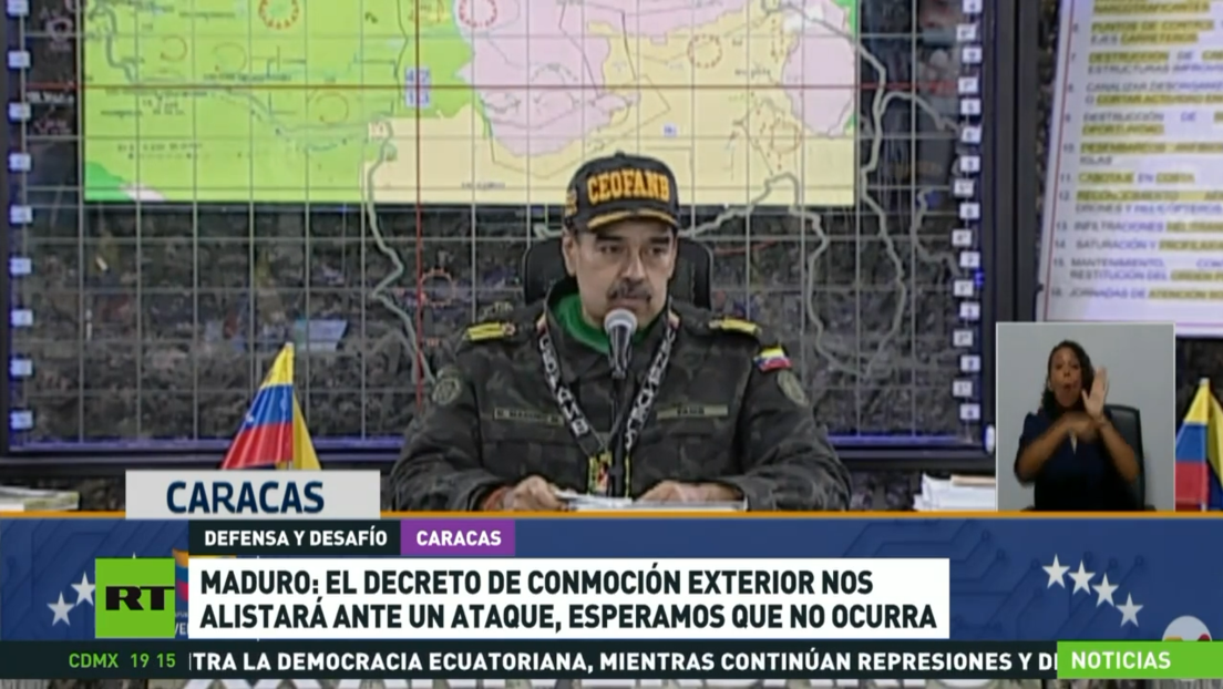 Maduro: El decreto de Conmoción Exterior nos alistará ante un ataque, esperamos que no ocurra
