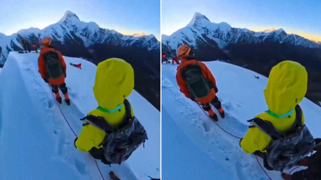 Accidente mortal: alpinista se saca el arnés para una foto y pasa esto (VIDEO)