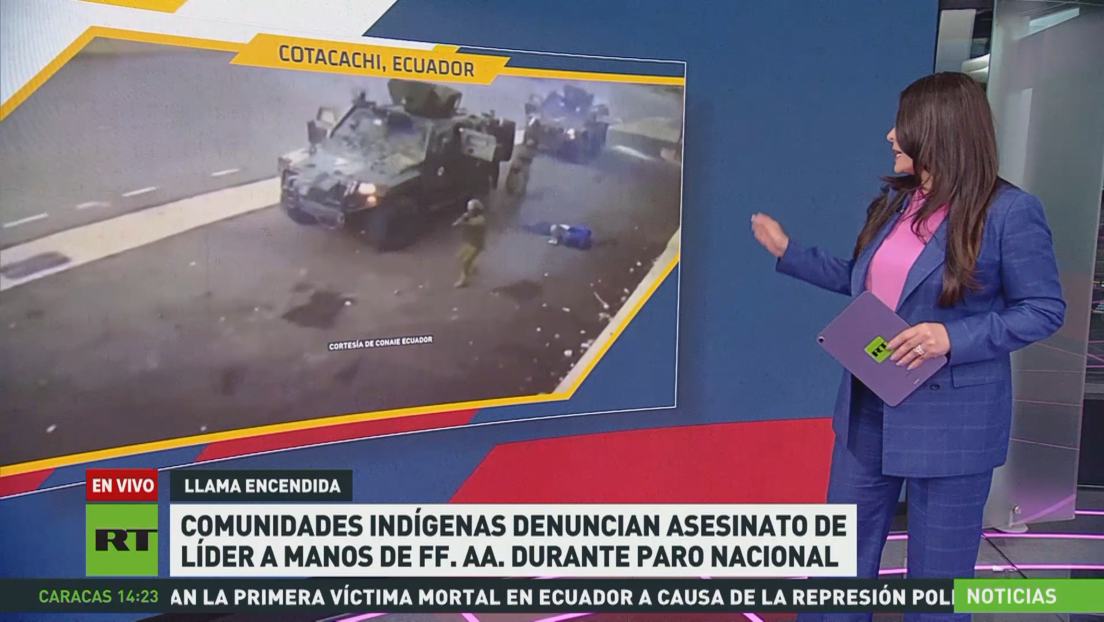 Comunidades indígenas denuncian asesinato de líder a manos de FF.AA. en Ecuador