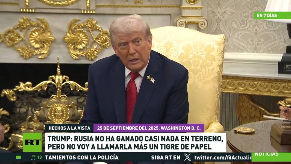 Trump: Rusia no ha ganado casi nada en terreno, pero no voy a llamarla más 'tigre de papel'