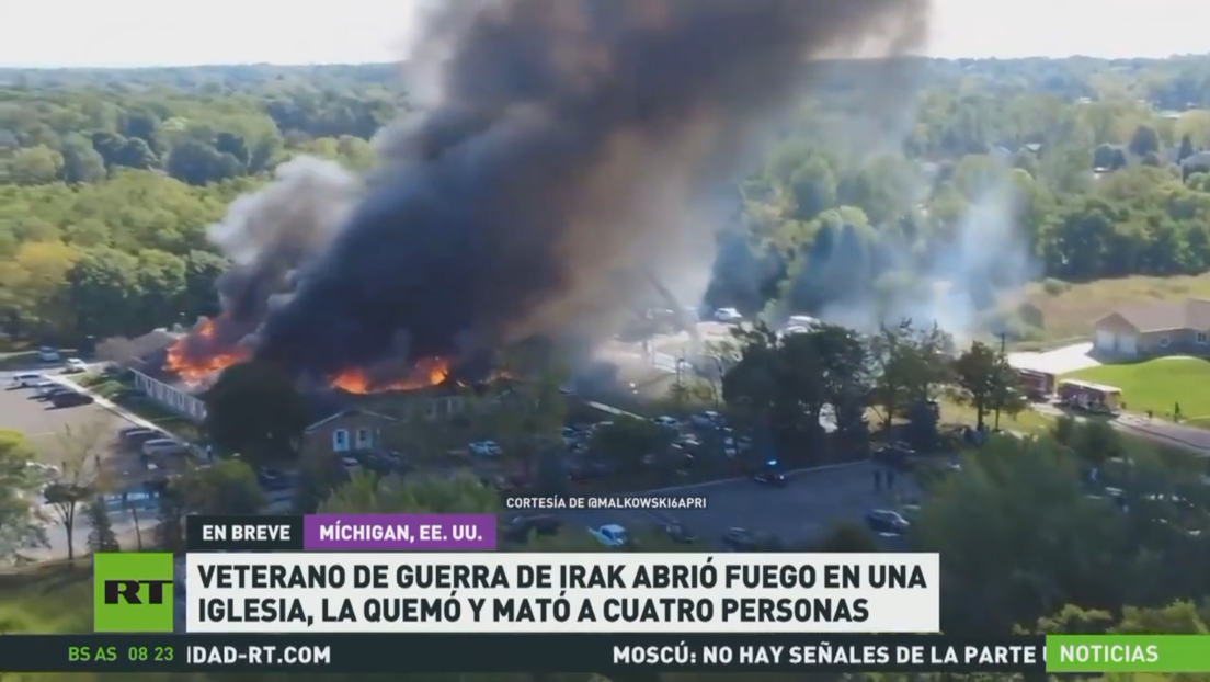 Veterano de la guerra de Irak abrió fuego en una iglesia mormona, la quemó y mató a cuatro personas