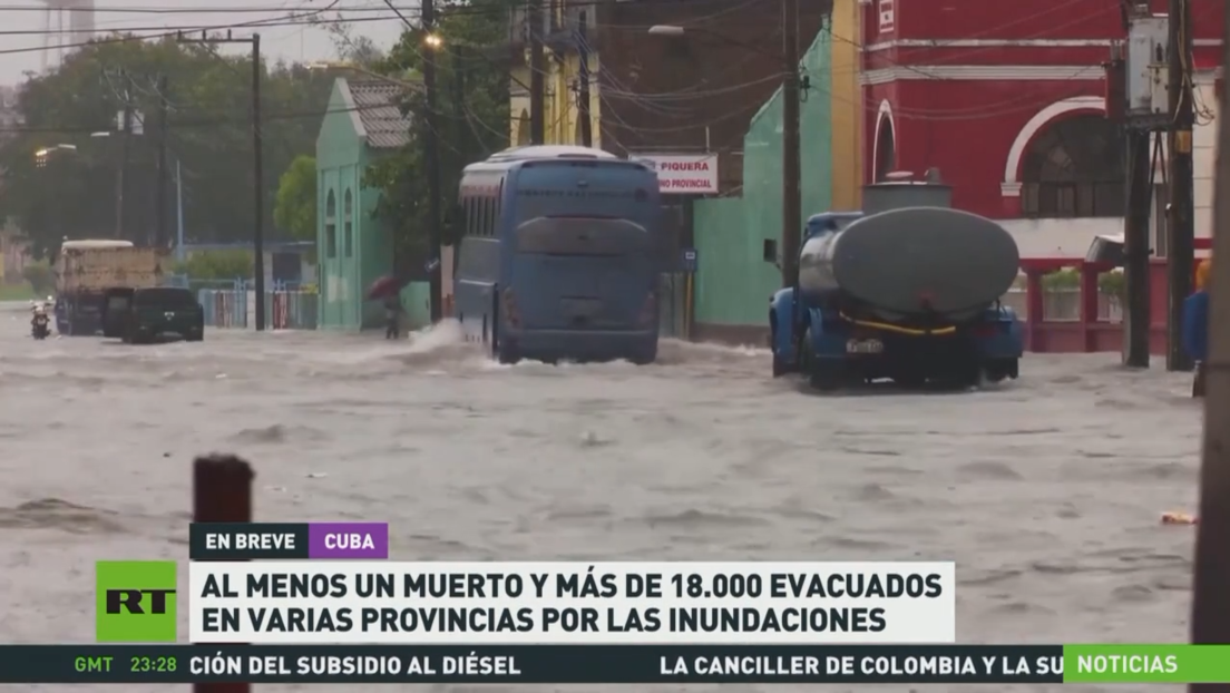 Al menos un muerto y más de 18.000 evacuados en varias provincias de Cuba por las inundaciones 