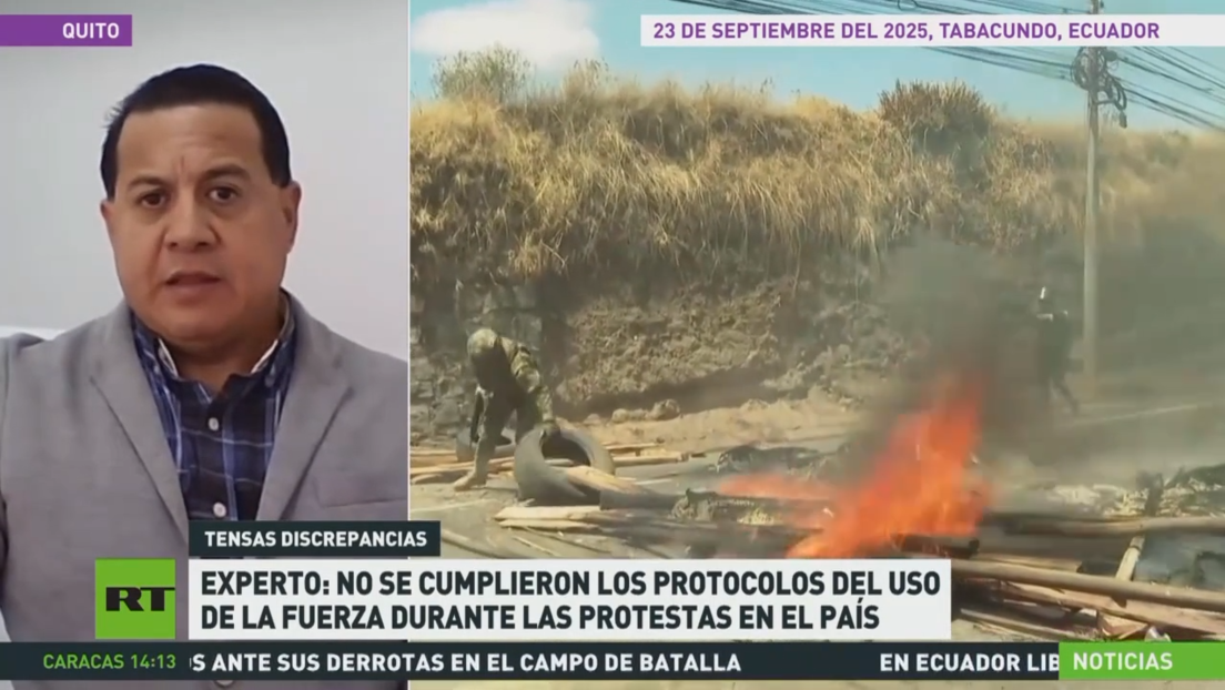 Experto: no se cumplieron los protocolos del uso de la fuerza durante las protestas en Ecuador