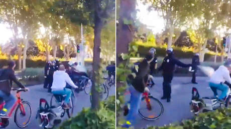VIDEO: Un policía rocía gas lacrímogeno a ciclistas en Francia sin motivo aparente