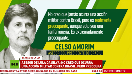 Asesor de Lula da Silva tacha de "preocupante" la amenaza militar de EE.UU.