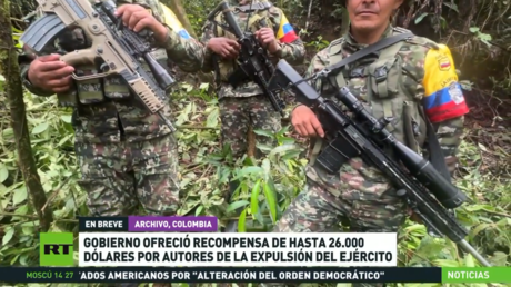 Ofrecen en Colombia recompensa de 26.000 dólares por autores de la expulsión del Ejército