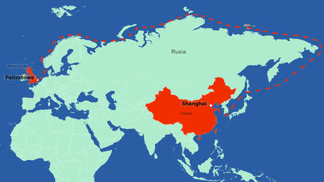 Histórico: El primer carguero parte de China hacia Europa por la Ruta Marítima del Norte