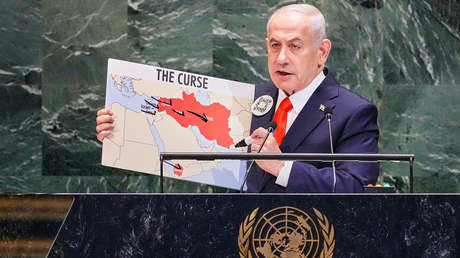 Netanyahu se dirige en la ONU "directamente a los rehenes a través de altavoces"