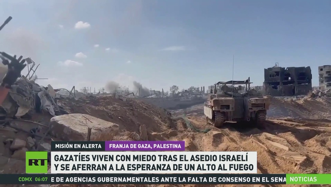 Gazatíes viven con pánico el asedio israelí y se aferran a la esperanza de un alto al fuego