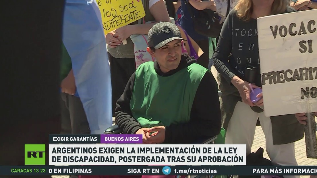 Argentinos denuncian que incumplir la Ley de Emergencia en Discapacidad amenaza la democracia y piden respetar derechos