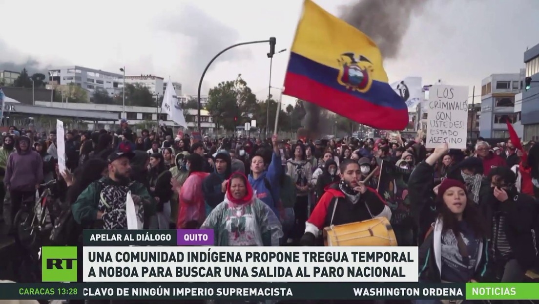Comunidad indígena en Ecuador propone un tregua temporal a Noboa para buscar una salida al paro nacional