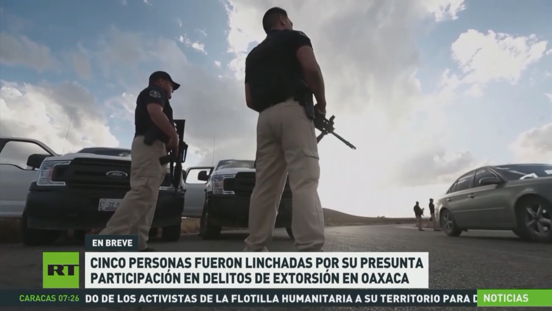 Cinco personas fueron linchadas por su presunta participación en delitos de extorsión en México