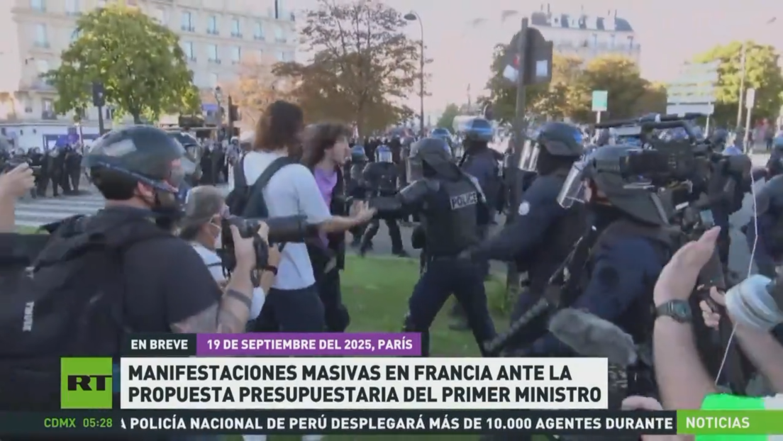Manifestaciones masivas en Francia ante la propuesta presupuestaria del primer ministro