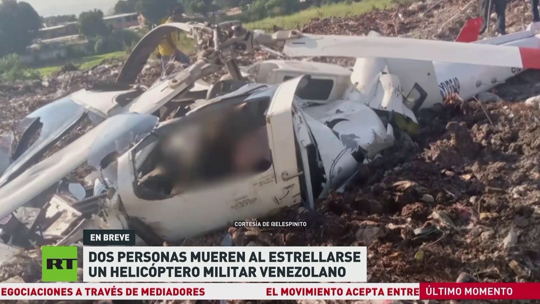 Dos muertos al estrellarse un helicóptero militar venezolano