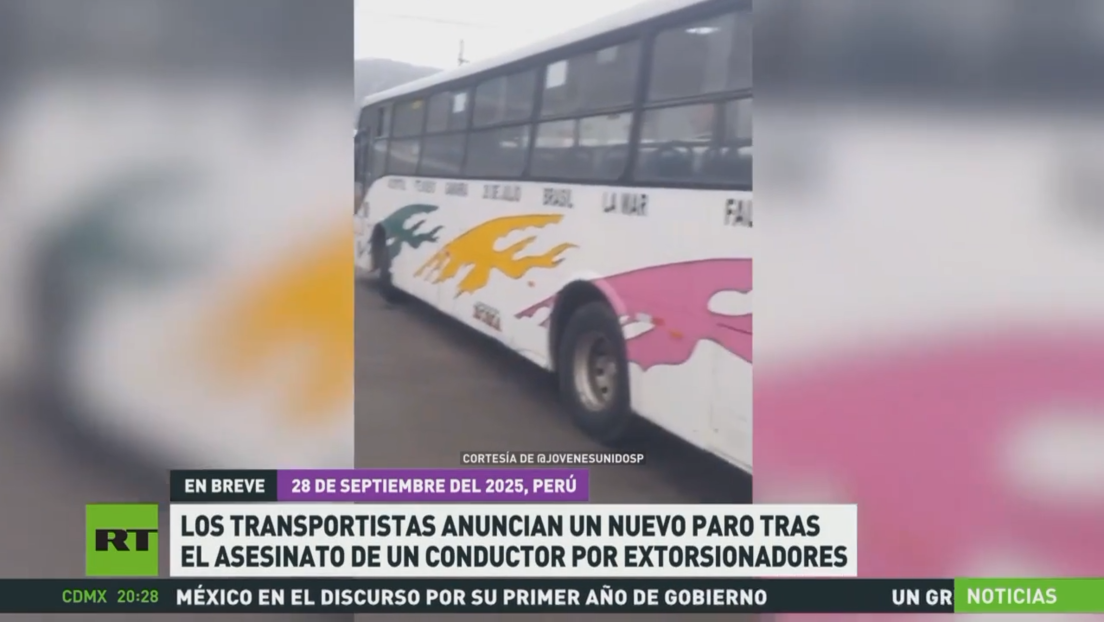Transportistas en Perú anuncian un nuevo paro tras el asesinato de un conductor por extorsionadores 