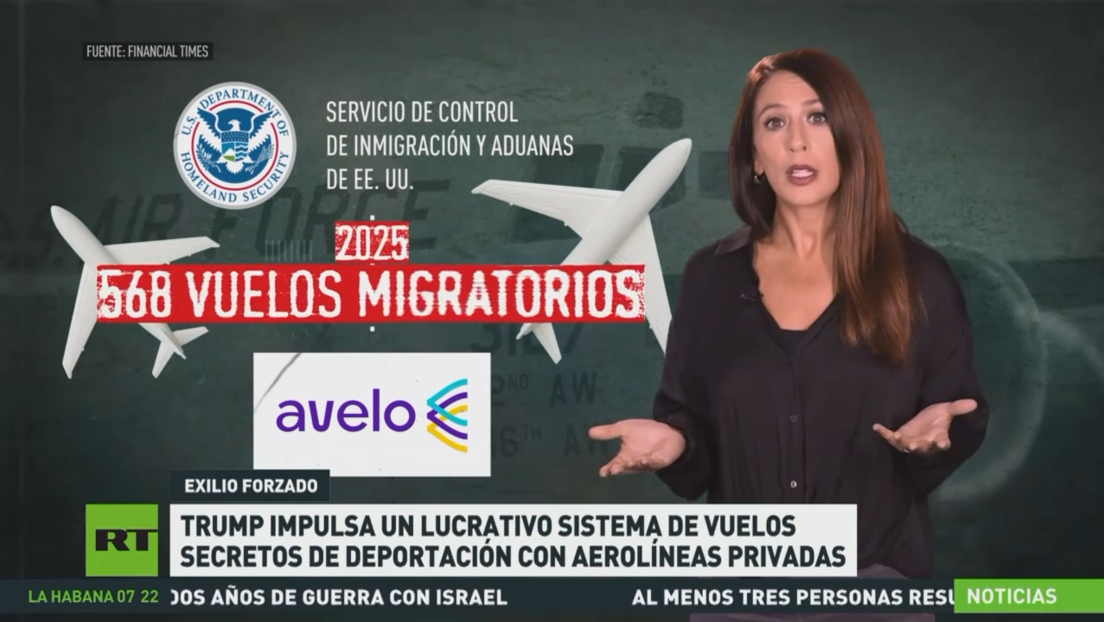 Trump impulsa un lucrativo sistema de vuelos secretos de deportación con aerolíneas