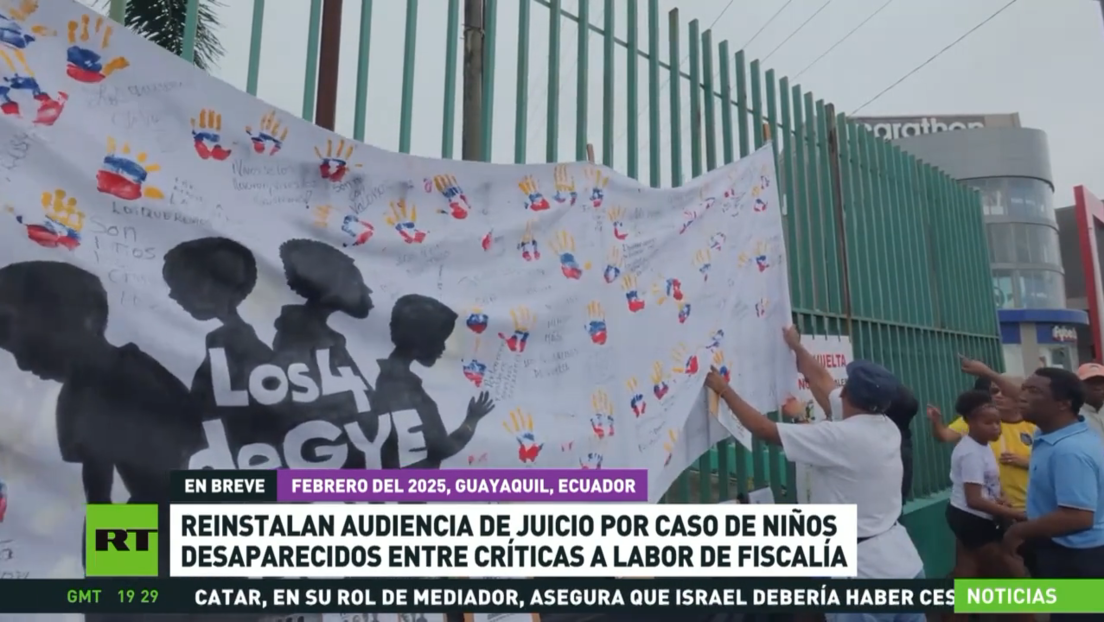 Reinstalan audiencia de juicio por el caso de niños desaparecidos en Ecuador