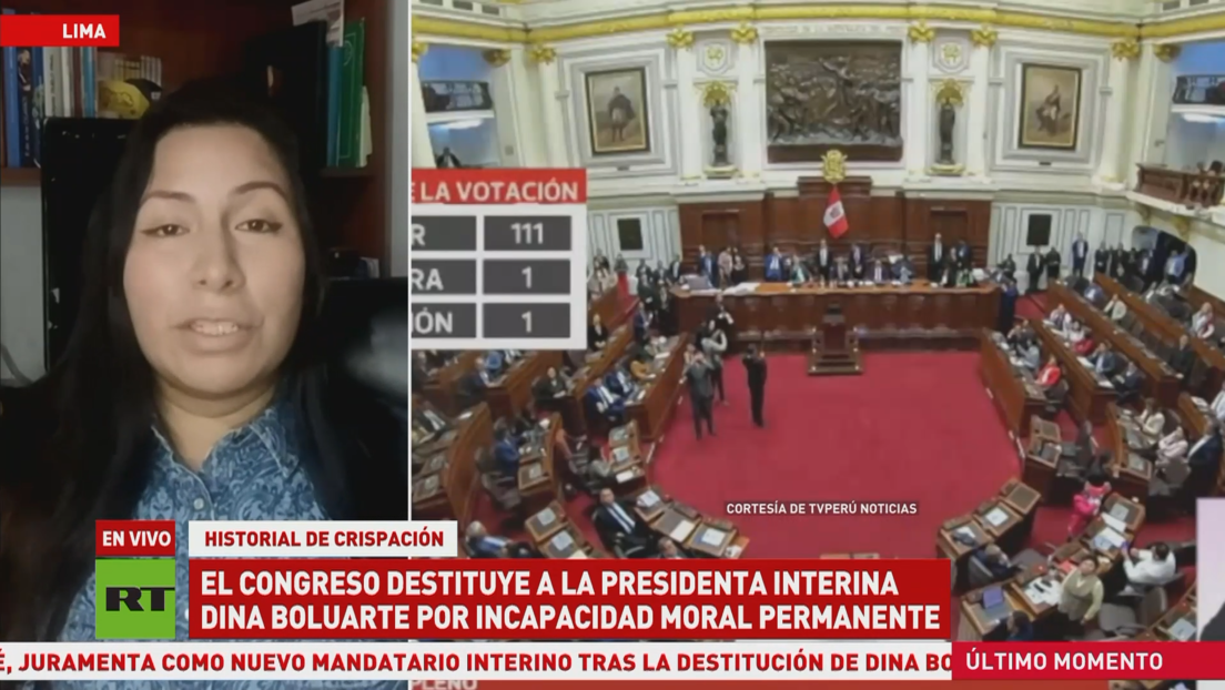 "Necesitan sacar un peón de este juego": Experta explica por qué destituyeron a Dina Boluarte