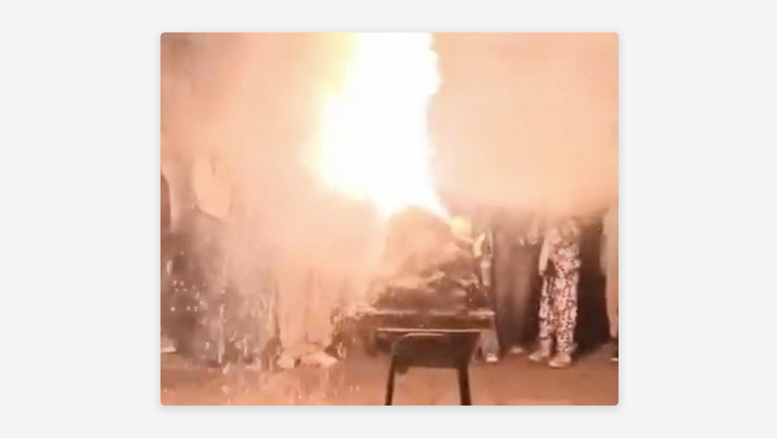 FUERTE VIDEO: Maqueta de un volcán explota durante experimento fallido