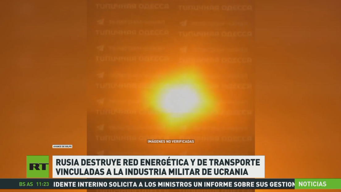 Rusia destruye redes de energía y transporte vinculadas a la industria militar de Ucrania