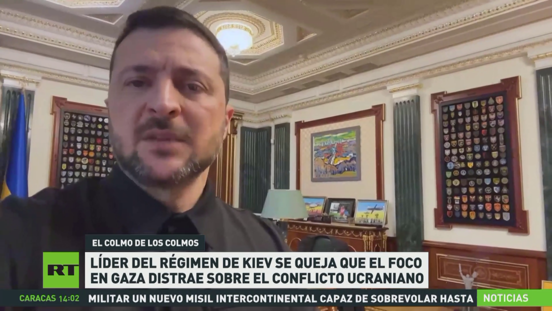 Zelenski se queja de que el foco en Gaza distrae sobre el conflicto ucraniano