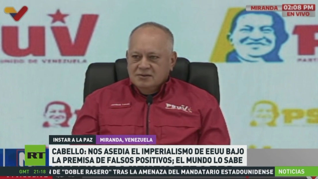 Cabello: Nos asedia el imperialismo de EE.UU. bajo la premisa de falsos positivos y el mundo lo sabe