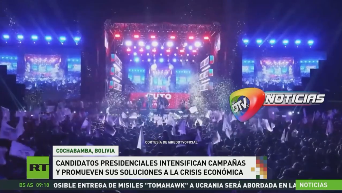 Candidatos presidenciales intensifican campañas y promueven soluciones a la crisis económica en Bolivia