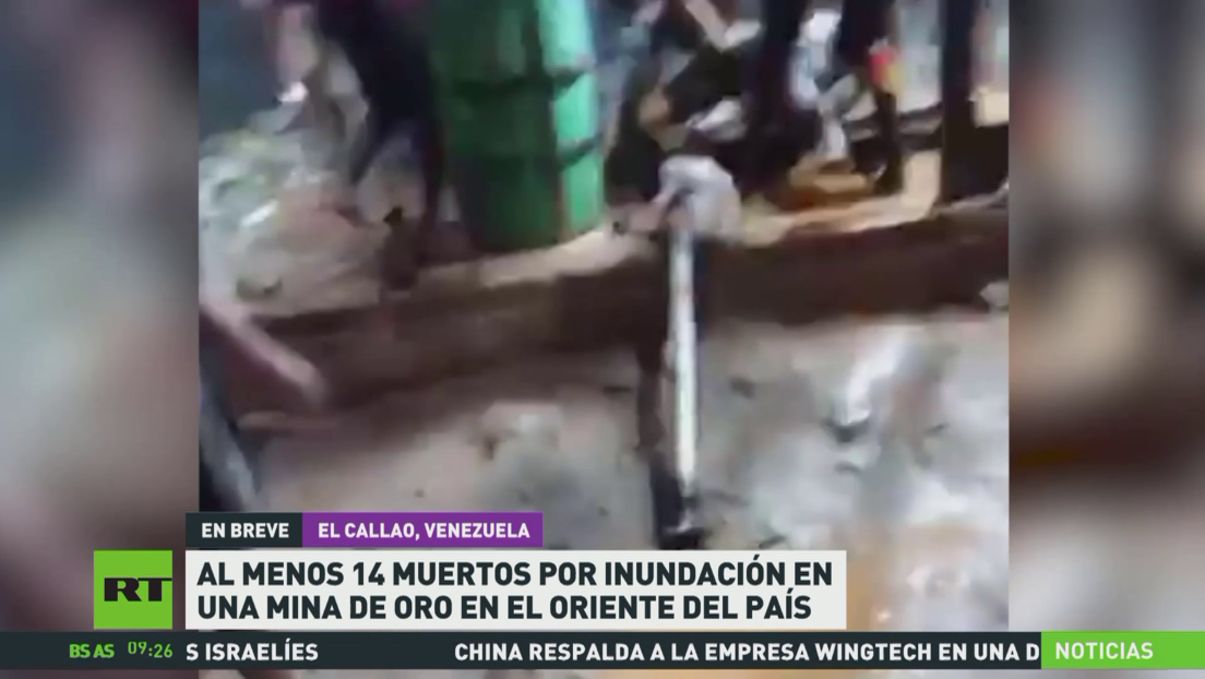 Al menos 14 muertos por inundación en una mina de oro en el este de Venezuela