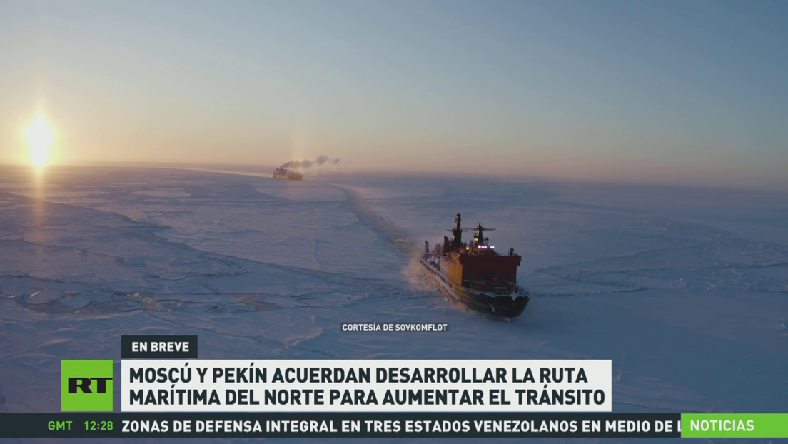 Moscú y Pekín acuerdan desarrollar la Ruta Marítima del Norte para aumentar el tránsito