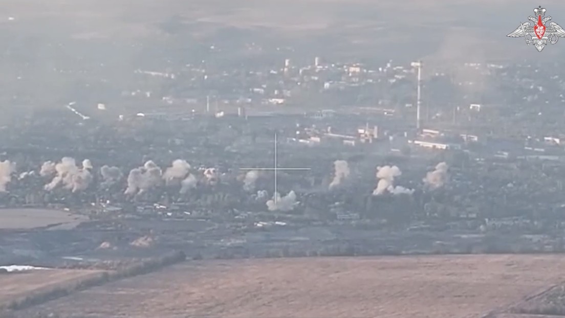 VIDEO: 'Granizo' ruso destruye posiciones ucranianas