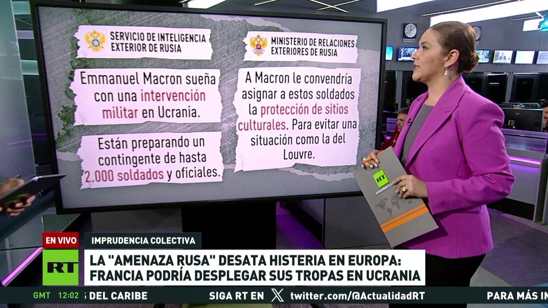 La 'amenaza rusa' desata histeria en Europa: Francia podría desplegar tropas en Ucrania
