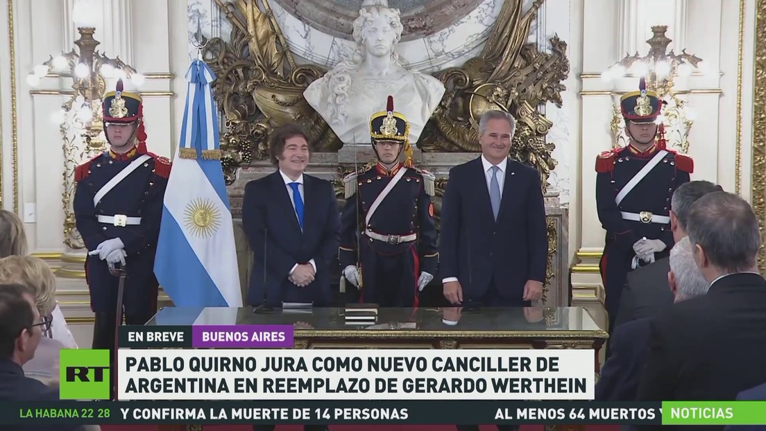 Pablo Quirno jura como nuevo canciller de Argentina en reemplazo de Gerardo Werthein