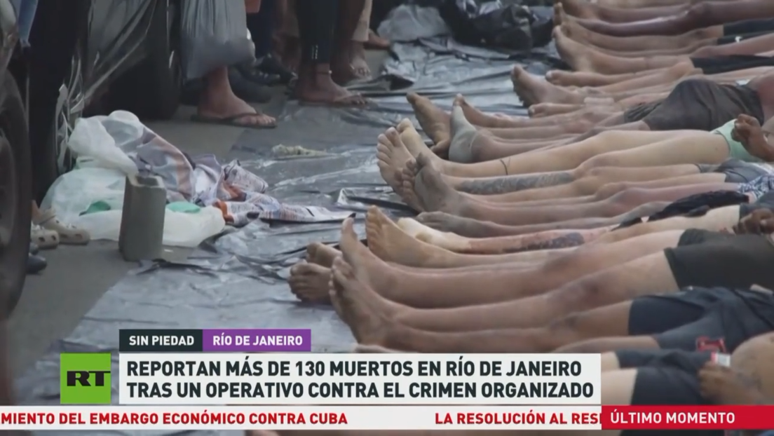 Reportan más de 130 muertos en Río de Janeiro tras un operativo contra el crimen organizado