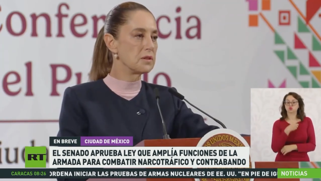 El Senado de México aprueba ley que amplía funciones de la Armada para combatir narcotráfico y contrabando